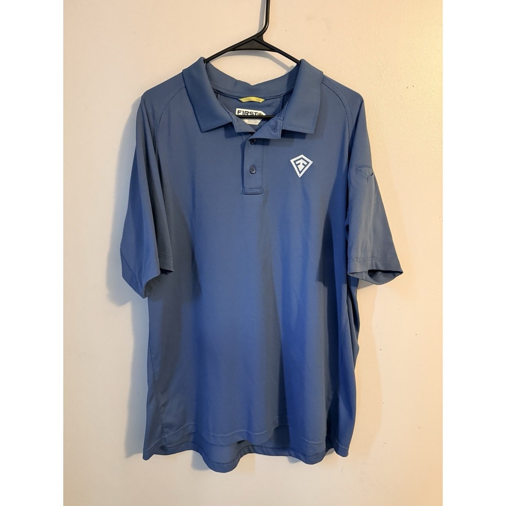First Tactical Mens Performance Polo Shirt Blue  Short Sleeve XL Fast Shipping